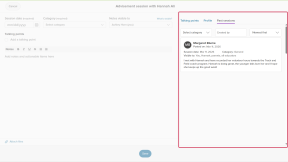 An Advisement session for a student is open. The Past sessions tab is open and highlighted.